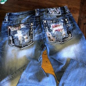 Miss Me Jeans Size 26 standard Boot cut Inseam 29